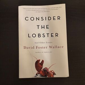 Consider the Lobster by David Foster Wallace - White Cover